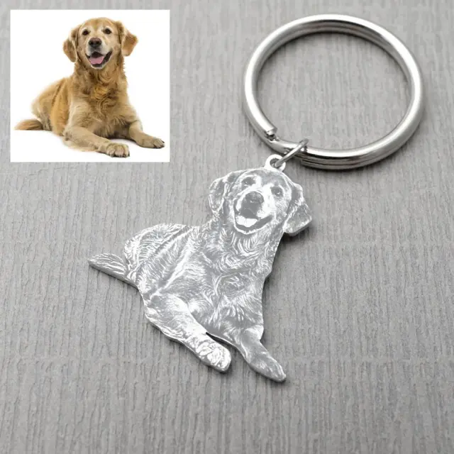 Custom Keychain Picture Keyring Dog Photo Pet Memo Hkqt - Shop at LoveMi