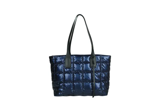 Trendy Lady's Bag, Solid Color Quilted Bag,Practical, Large capacity Fashion Handbag Blue - Shop at LoveMi