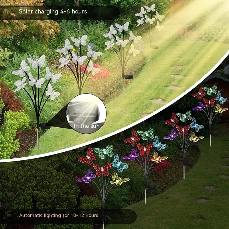 Solar Butterfly Outdoor Yard Lamp - Image 10