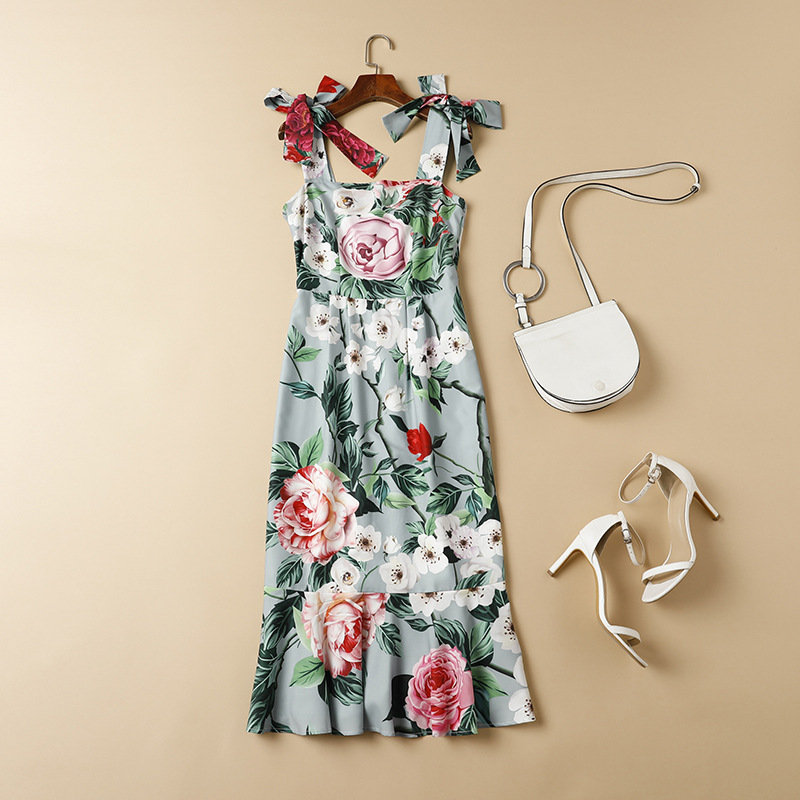 Sling Fishtail Midi Dress, picture 3 of 5