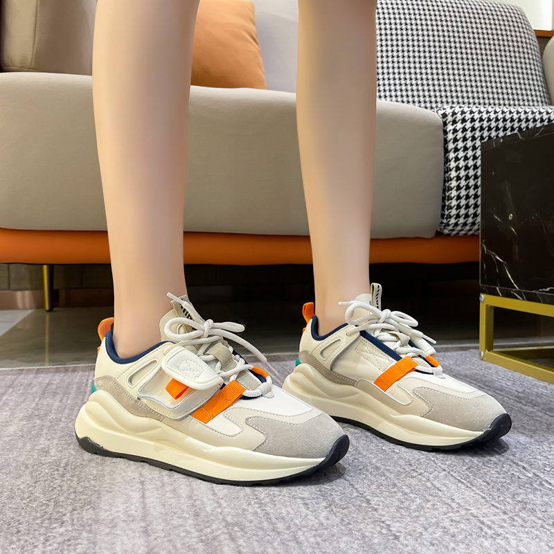 Faux Leather Running Sneakers, picture 4 of 5
