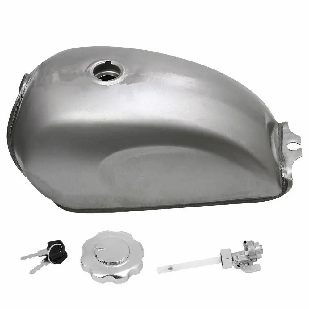 Universal Silver Cafe Racer Fuel Gas Tank
