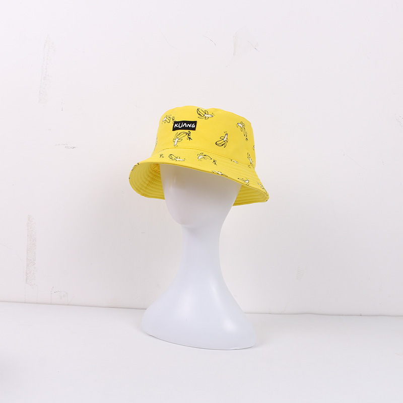 Title 3, Banana fries Japanese retro canvas fisherman hat