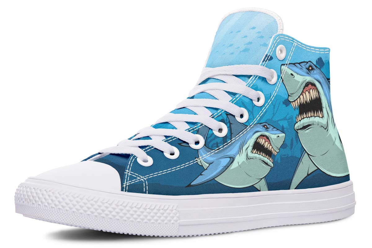Printed Couple High-top Canvas Shoes