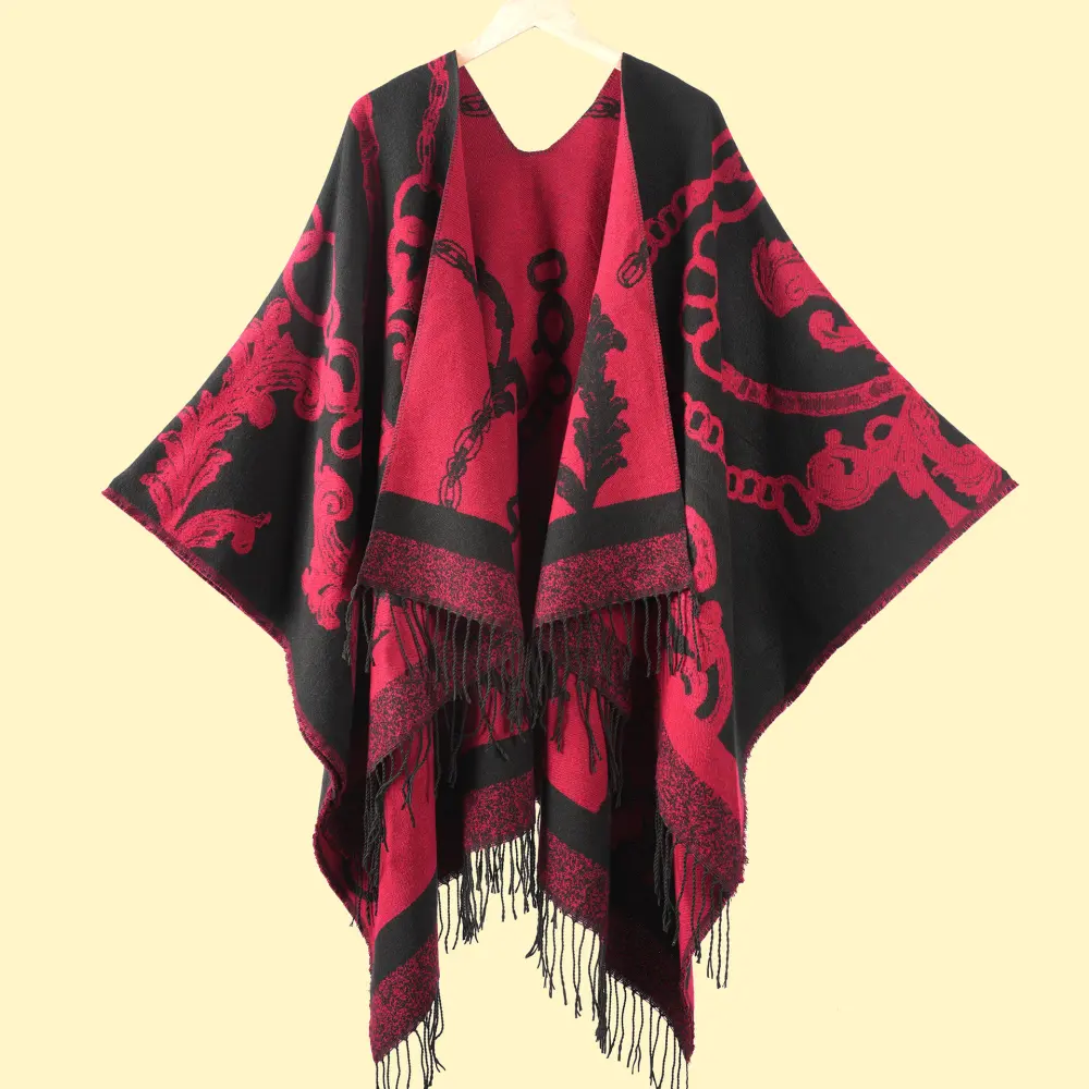 Women's Autumn Winter Warm Scarf Shawl Poncho