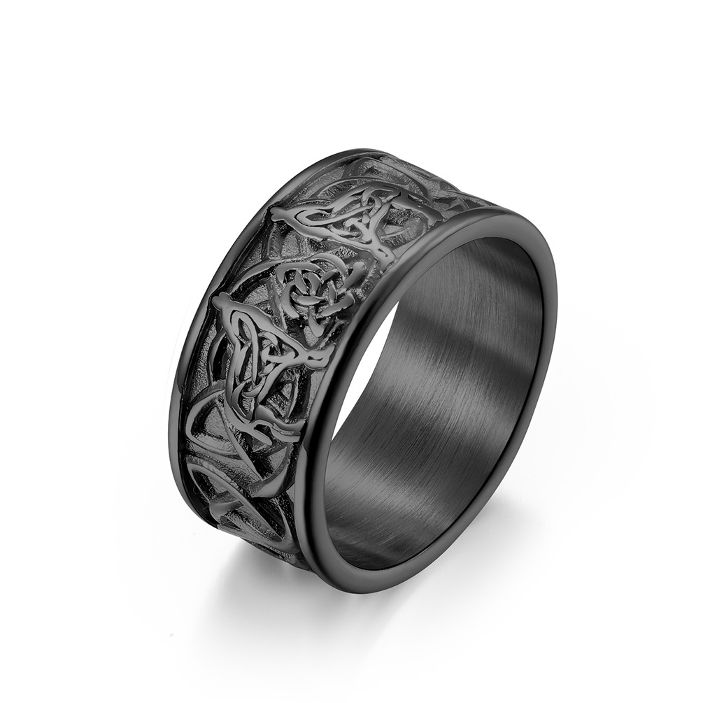 Nordic Celtic Tie Titanium Ring