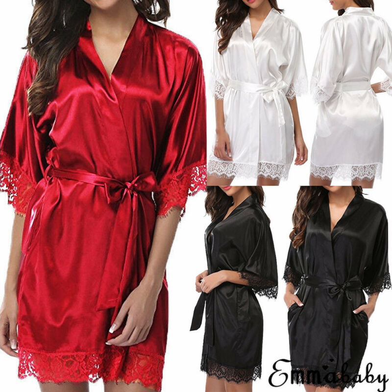 Title 2, Sexy nightdress with ice silk bathrobe