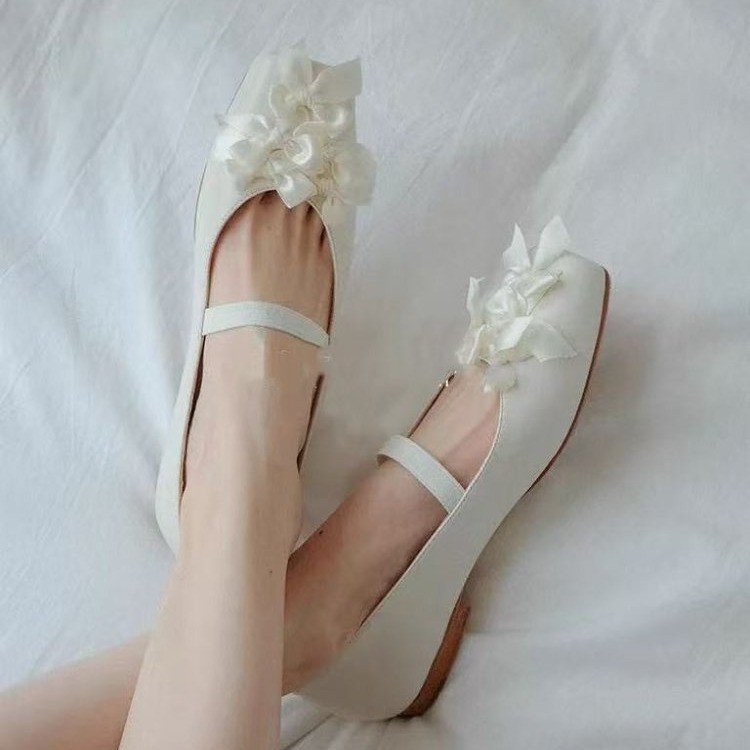 Square Toe Mary Jane Flats, picture 2 of 4