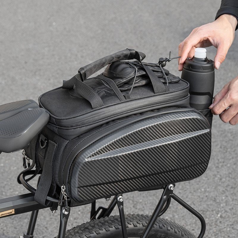 General bicycle rear bag hard shell expandable bike pannier