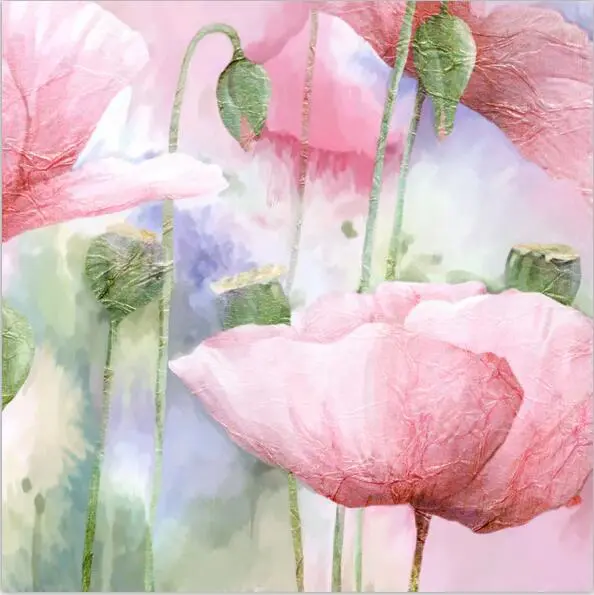 Colorful Watercolor Floral Wall Painting Canvas Print Pp598 - Shop at LoveMi