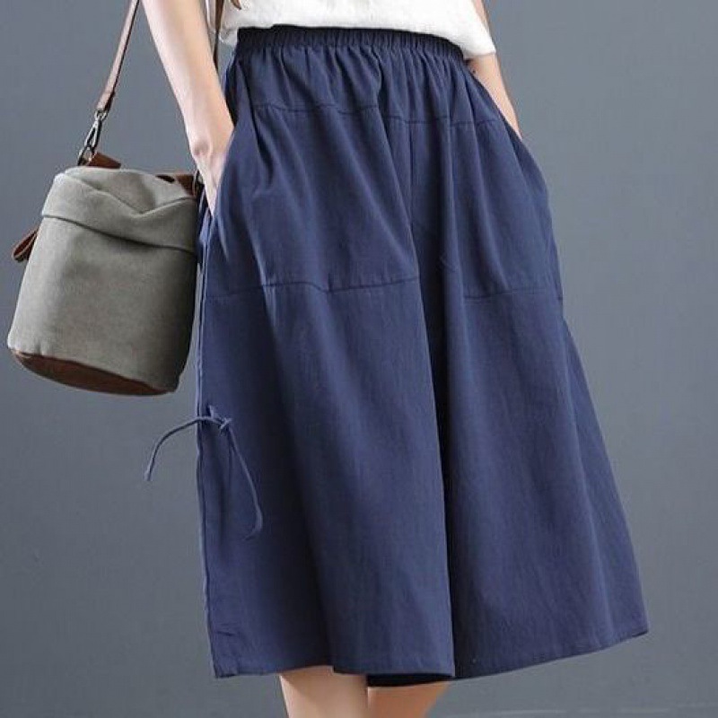 Fashion And Personalized Women's Skirt Pants Capris Navy - Shop at LoveMi