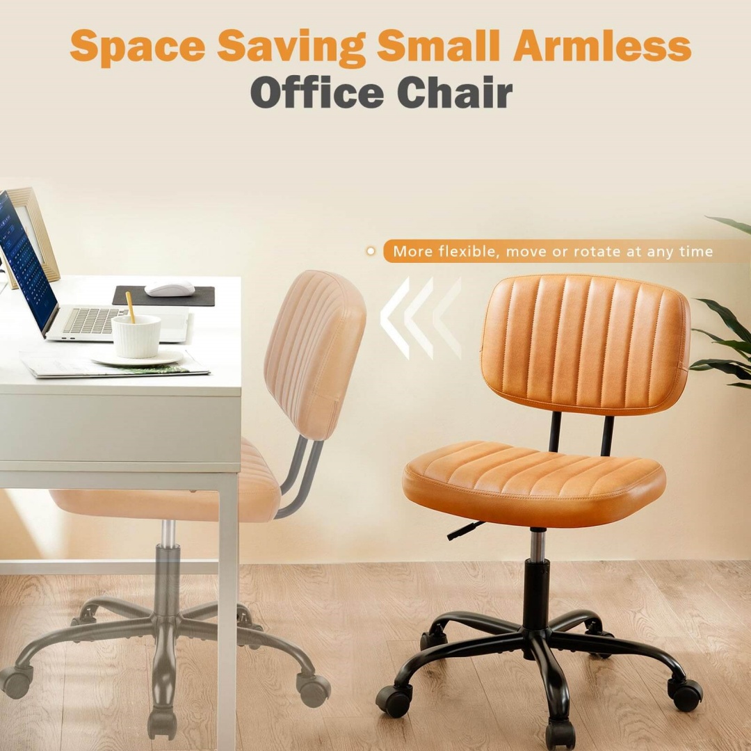 Adjustable Height 360degrees Rolling Swivel Computer Task Chair Without Arm image 23
