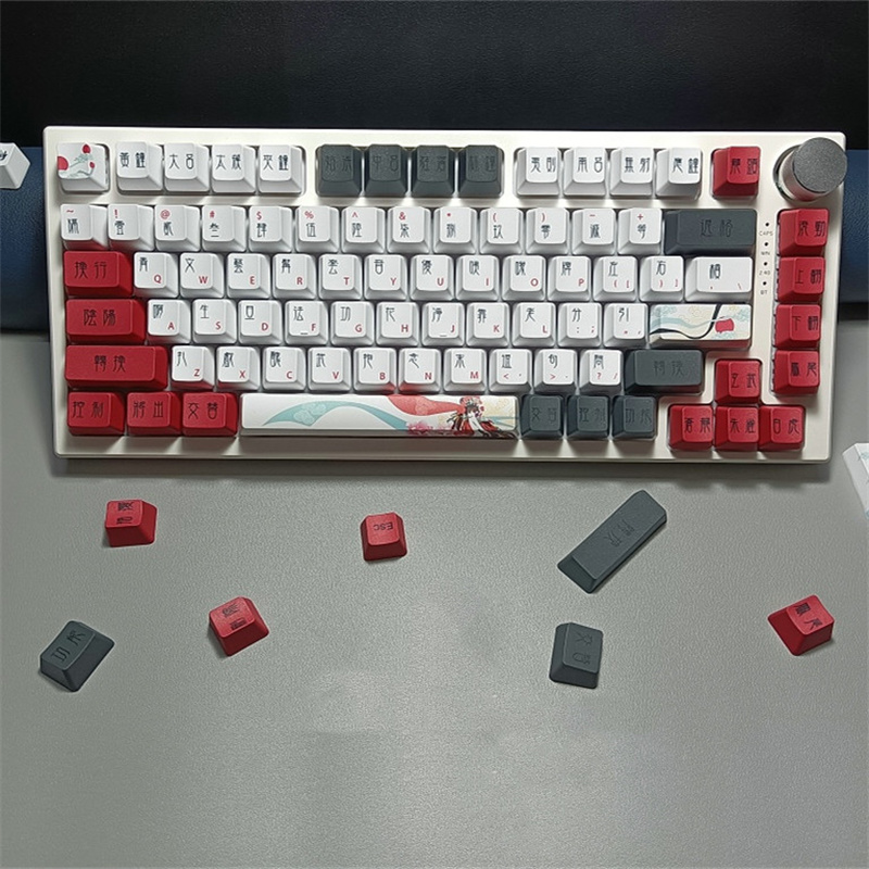 Guofeng Huadaniang PBT Sublimation Opaque Keycaps
