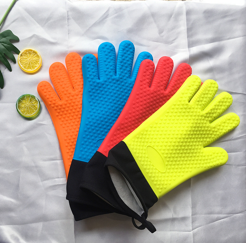 Title 8, Silicone Gloves Kitchen Baking Insulation Five ...