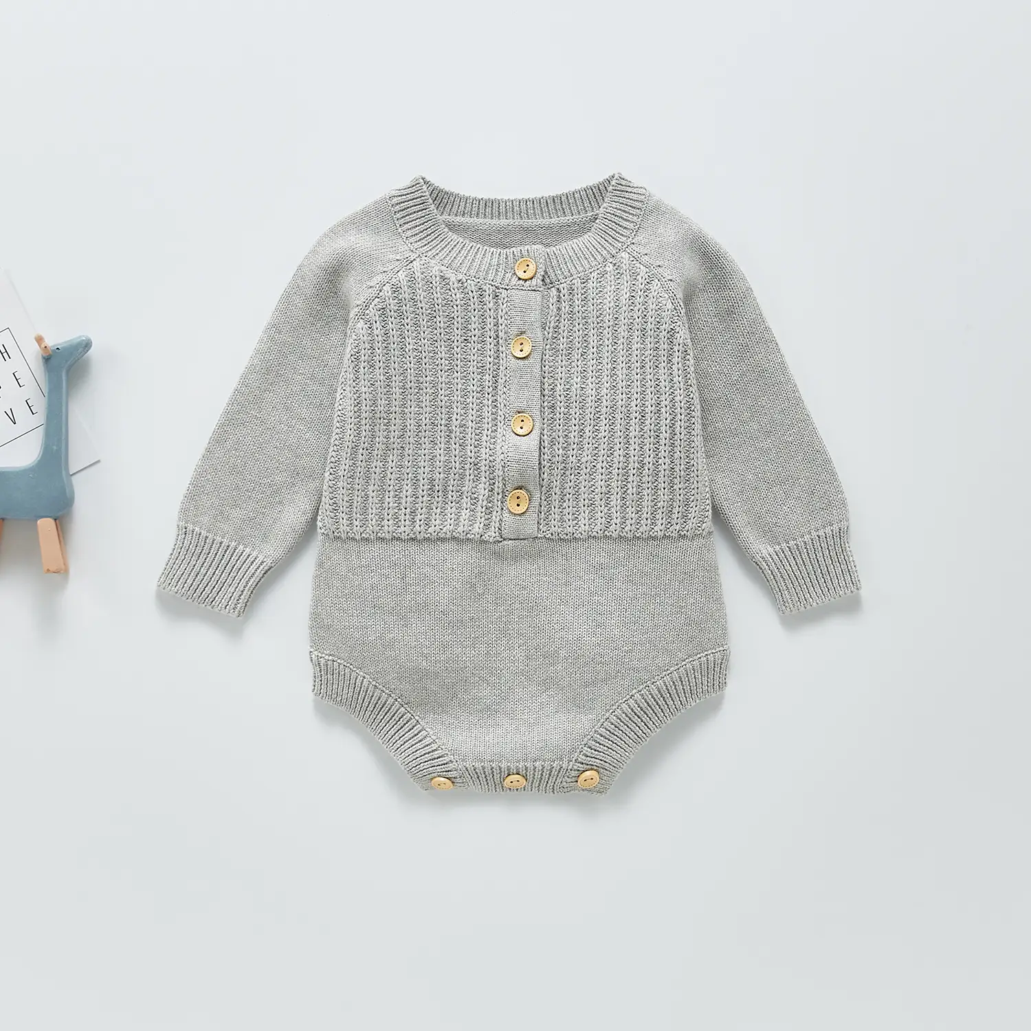 New Baby Knitted Sweater Nordic Style One-piece
