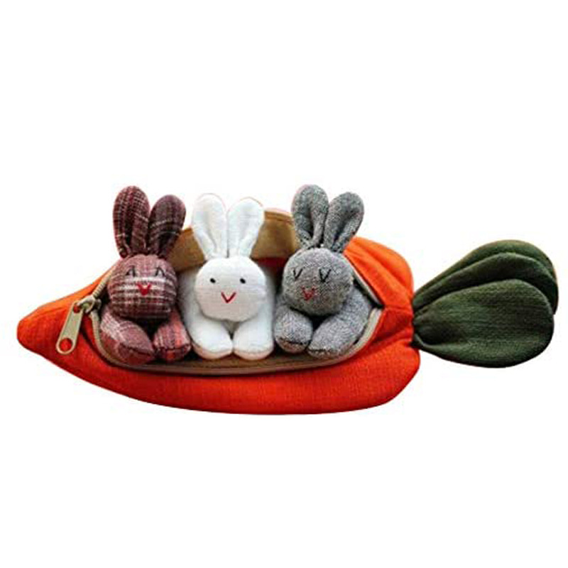 Three rabbits and a carrot