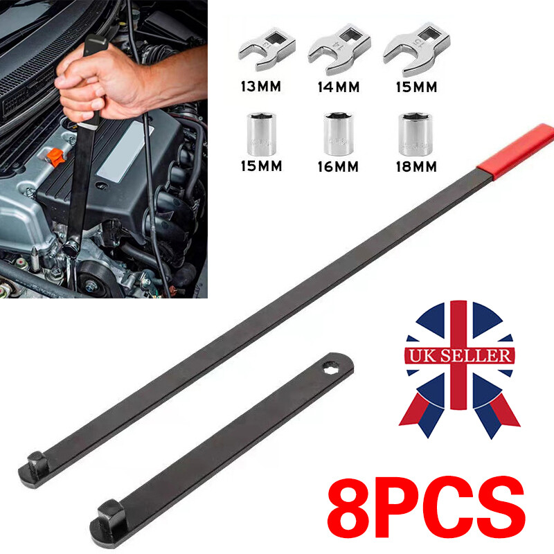 8pack Serpentine Belt Tension Setting Tool Set 580mm Long 38 Pulley Wrench Kit — image 9
