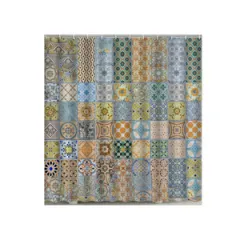 Waterproof Geometric Print Curtains For Bathroom - 6 Style - View 1