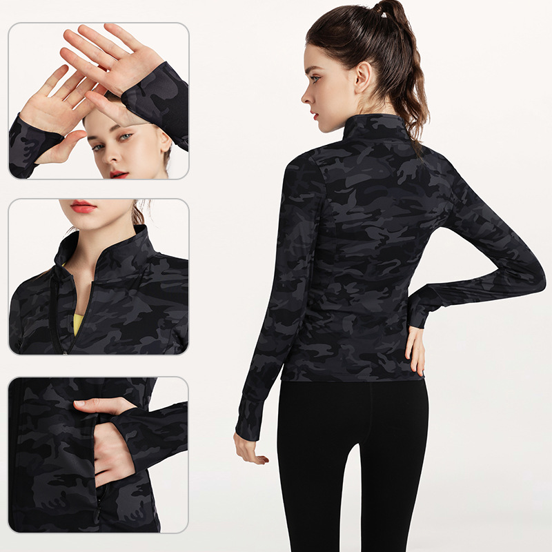 Fashion Fitness Wear Running Training Long Sleeve Top Net Red