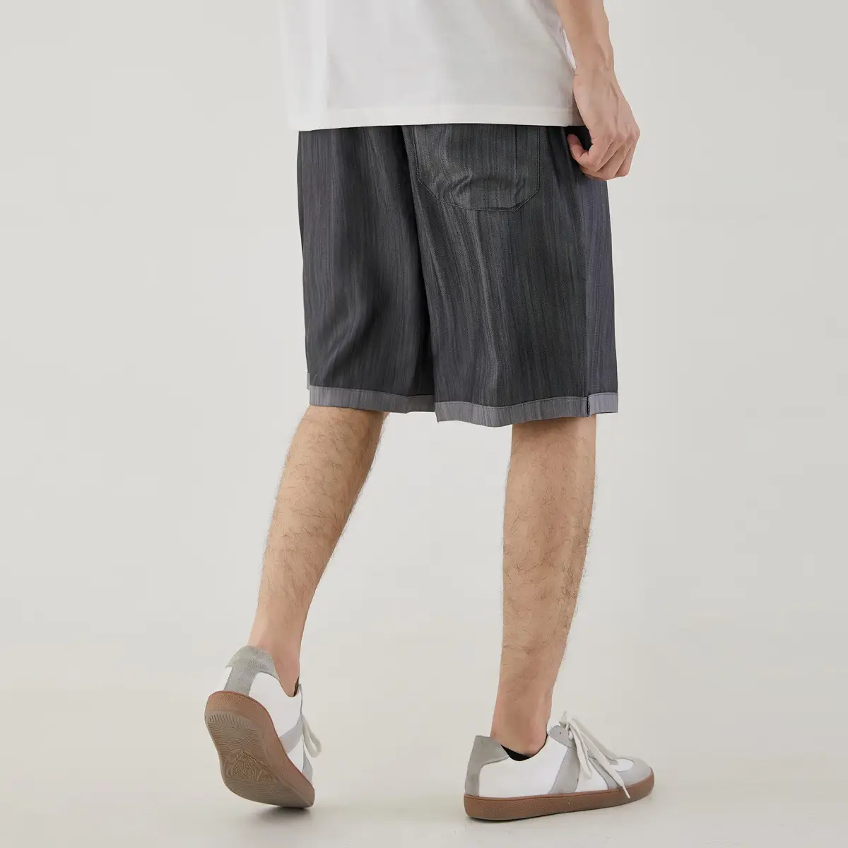 Presale Men's Summer New Loose Straight Tencel Shorts Men's Thin Style Trendy Casual Drape Five-point Pants