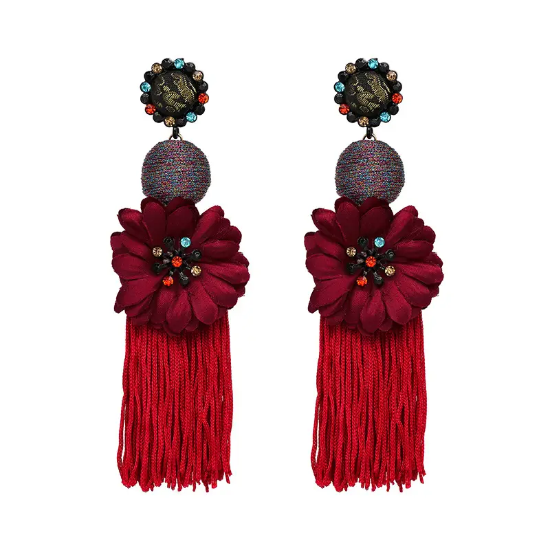 European And American Style Flower Earrings From Stock