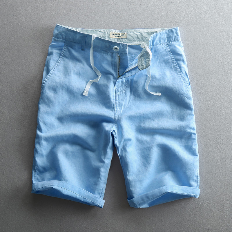 Loose Casual Men's Five-point Linen Shorts