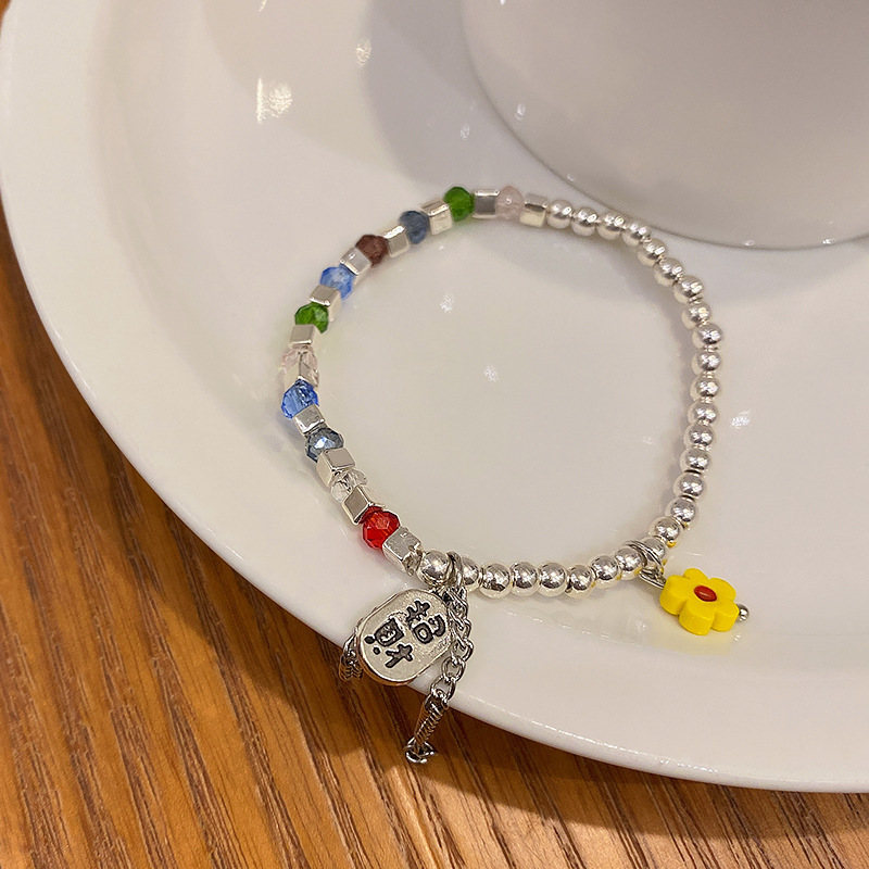 Title 2, Nueva pulsera de cuentas de cristal para mujer