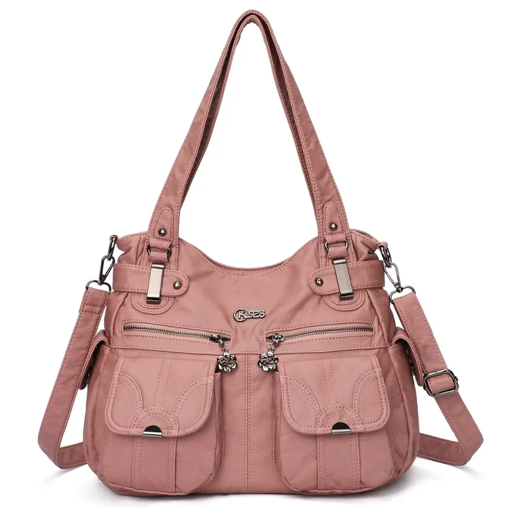 Fashion Ladies Soft Leather Portable Messenger Bag Crossbody Bags
