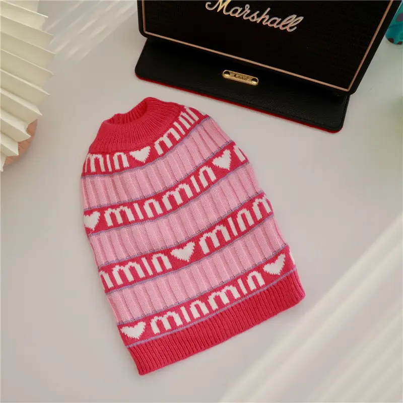 Pet Clothes Autumn And Winter Clothes Puppy Dog Alphabet Sweater Teddy Law