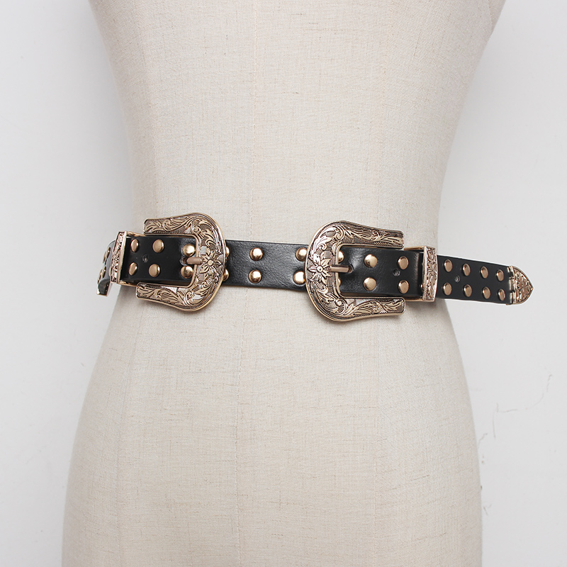 Dark Metal Punk Rock Girl Handsome And Full Of Jeans Belt