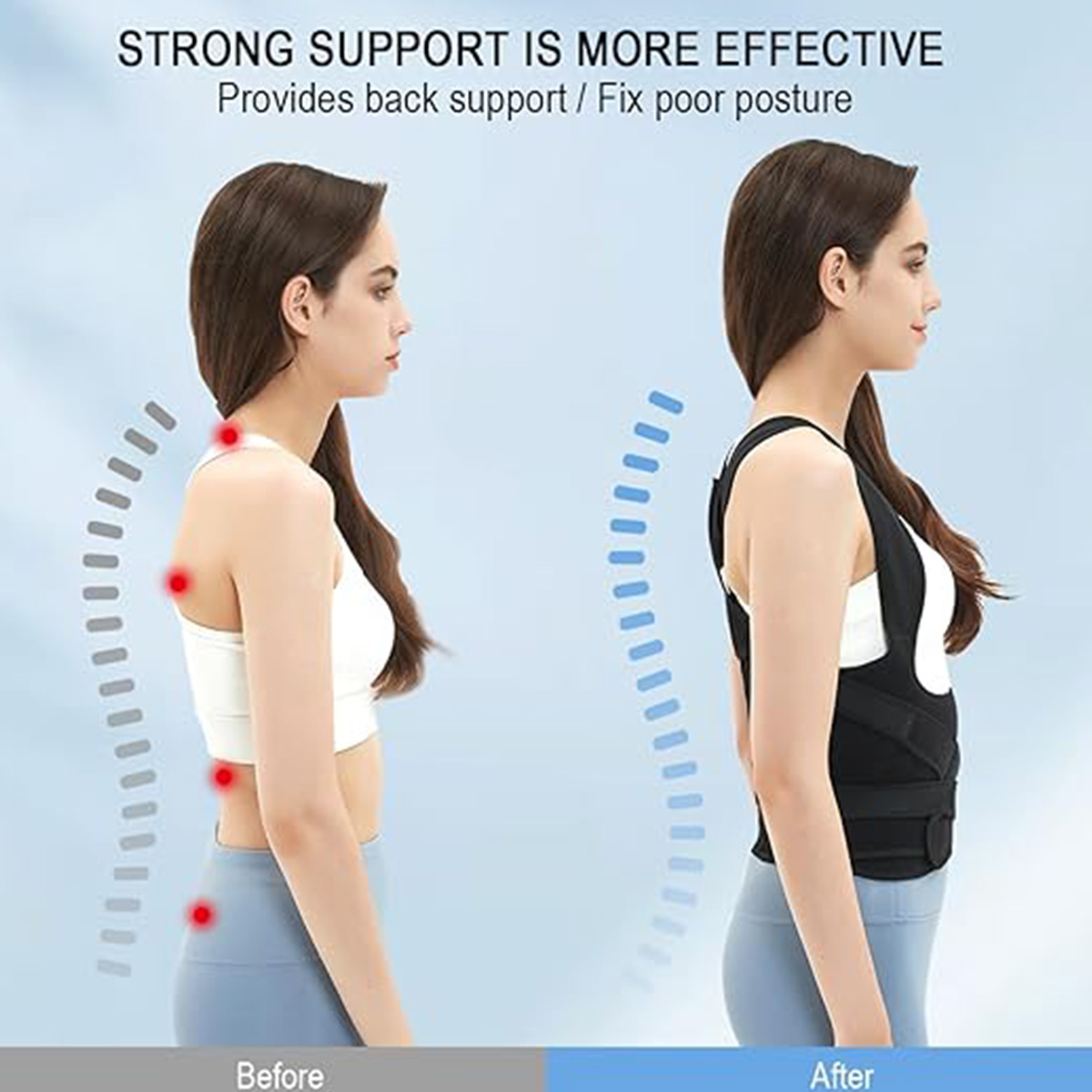 Slimming Waist Trainer Vest Body Shaper. SHAPERKY Posture Corrector for Women. Back Brace Posture Corrector. Posture Corrector for Women and Men, Adjustable Upper Back Brace for Posture Hunchback. Five posture corrector products. Product Description: SHAP