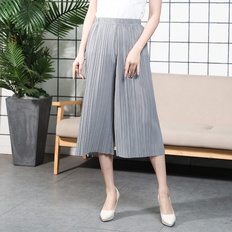 Title 4, Pleated Chiffon Wide Leg Pants