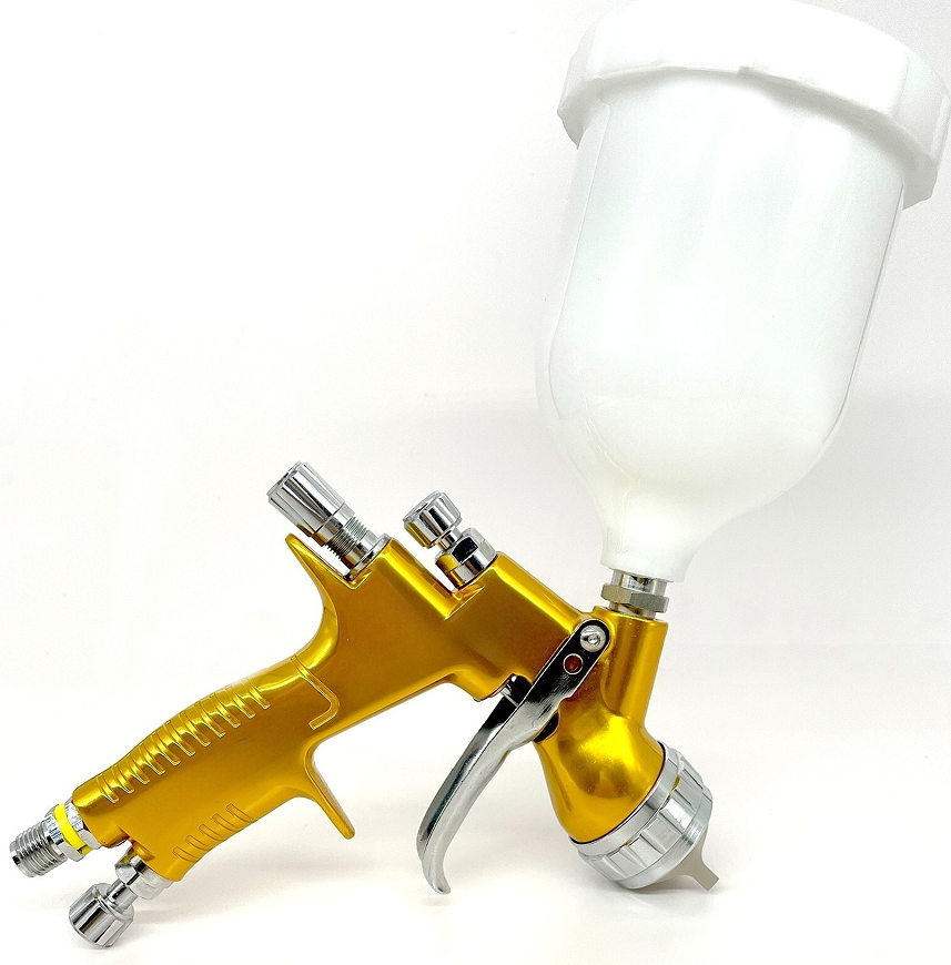 Gravity Feed Spray Gun 1.3mm Hvlp Gold-Car Auto Paint Air Sprayer — image 5
