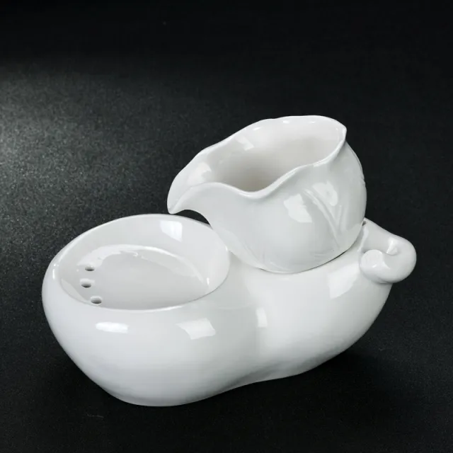 Cat Water Dispenser Automatic Circulation Pet Ceramic Waterer White - Shop at LoveMi