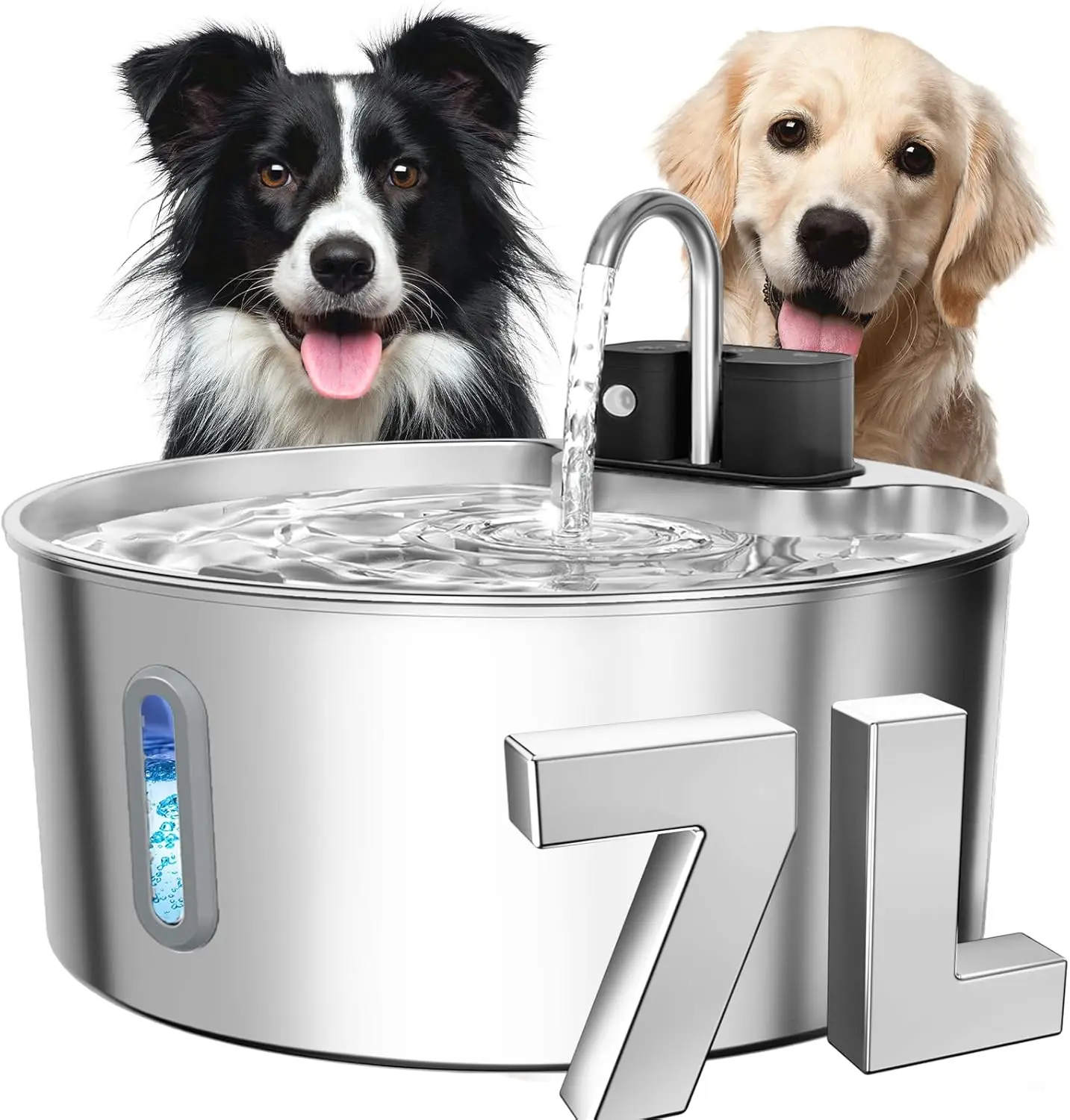 7L Dog Water Dispenser, Made Of Stainless