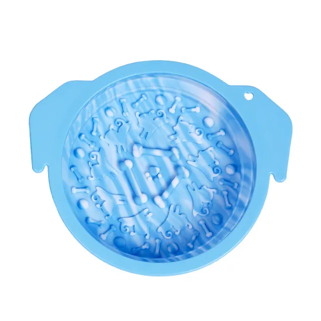 Multi functional Suction Cup Lick Pad Folds Slow Food Bowl Blue - Shop at LoveMi