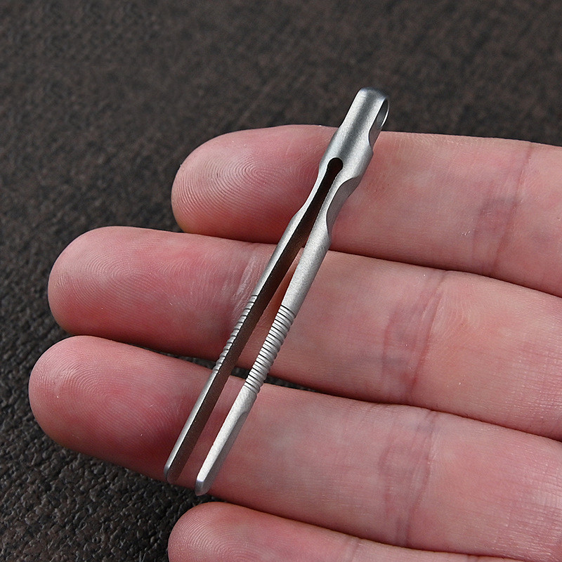 Title 3, Titanium Alloy Small Tweezers Portable Portable