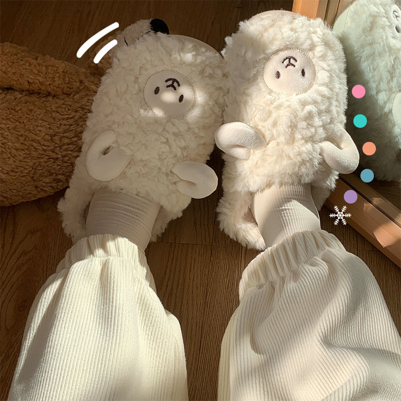 Lovers Wear Cartoon Cute Warm Cotton Shoes With Thick Soles — image 7 of 7