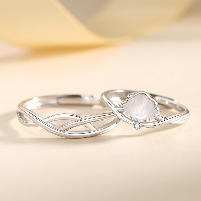 Title 6, Fritillary Couple Ring Sterling Silver