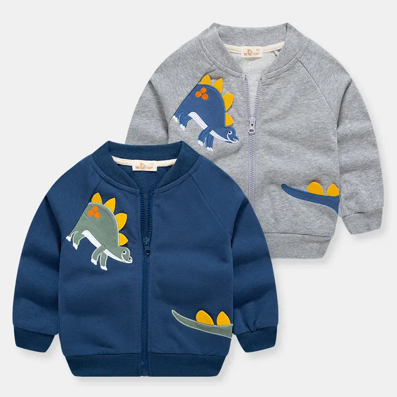 Zipper Shirt Boy Jacket Foreign Style Baseball Uniform Children's