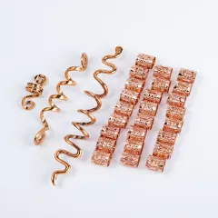 Retro National Style Spiral Dirty Braid Hair Clip - Rose Gold - View 1