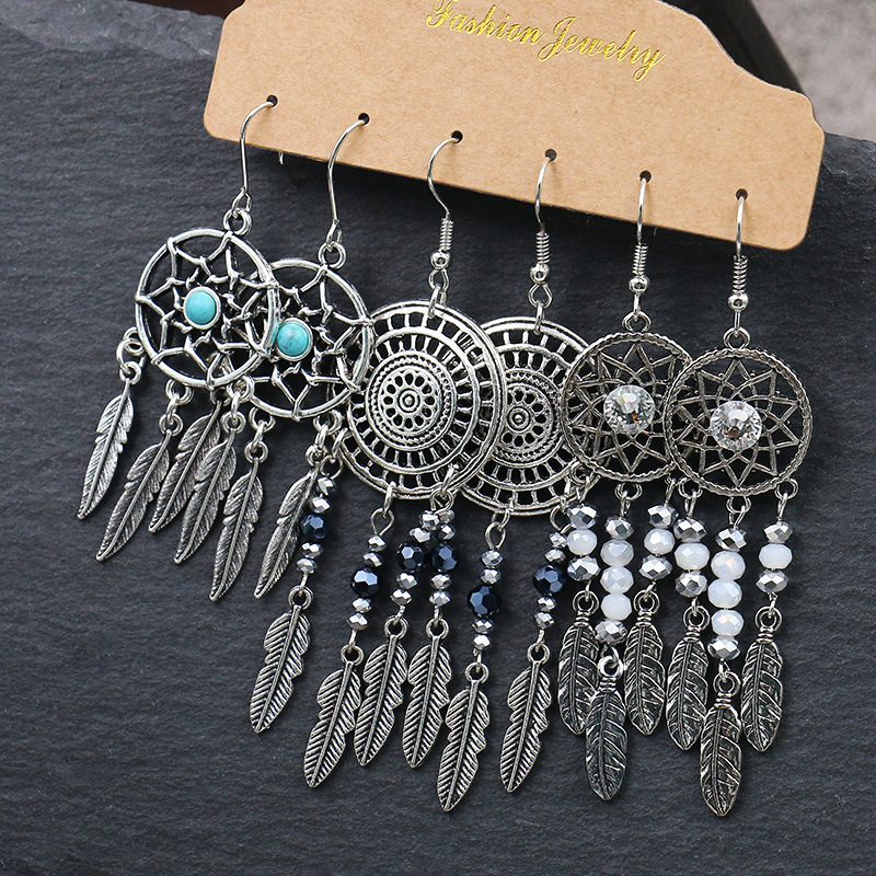 Title 7, Earrings Female Creative Drop-shaped Alloy