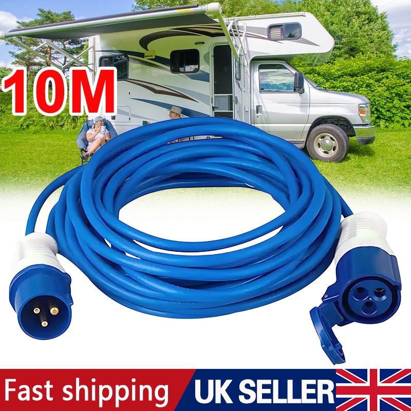 10m Electric Hook Up Cable Caravan Motorhome-Camping Boat Mains Lead UK — image 7