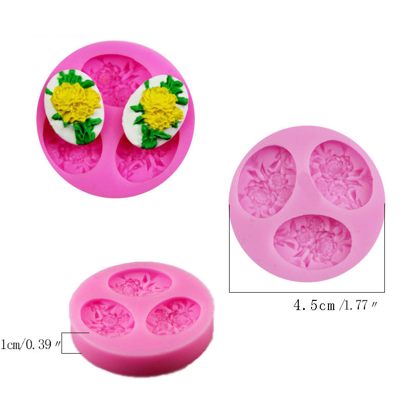 Rose Flower Fondant Silicone Cake Mold