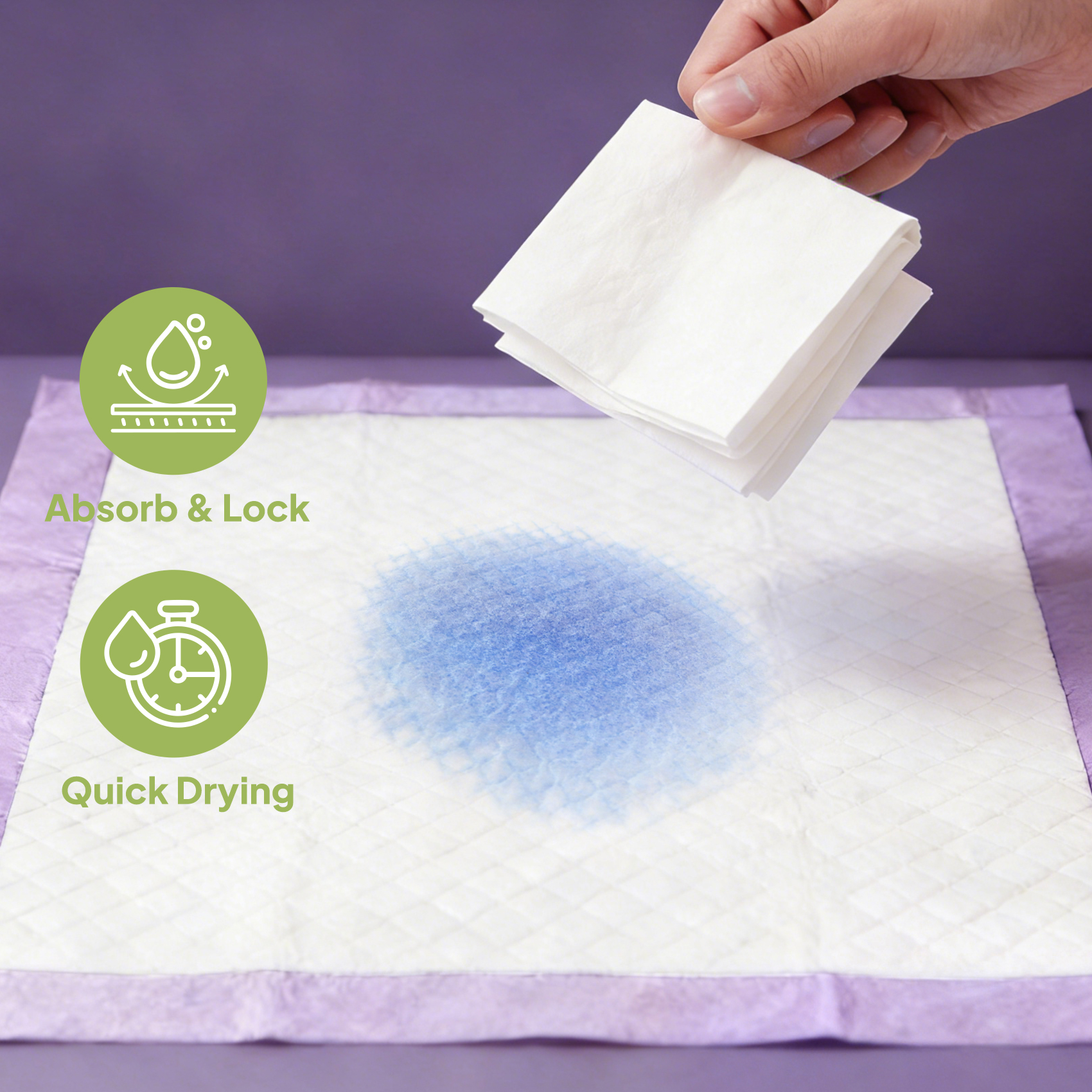 Lavender Scented Disposable Pet Training Pads — foto 5