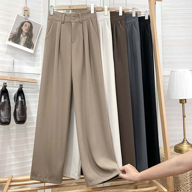 Title 8, Temperament Drape Casual Black Long Pants für D...