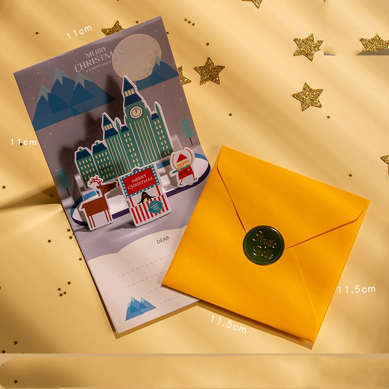 Three-dimensional Hot Stamping Christmas Card Envelope