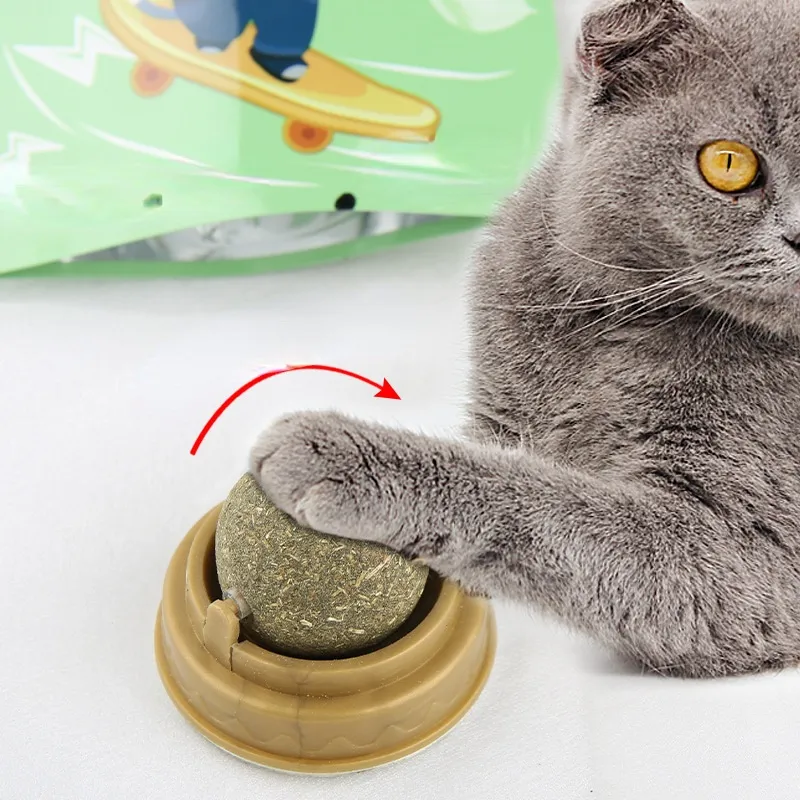 Catnip Balls Cat Treats Rotary Molar Teeth