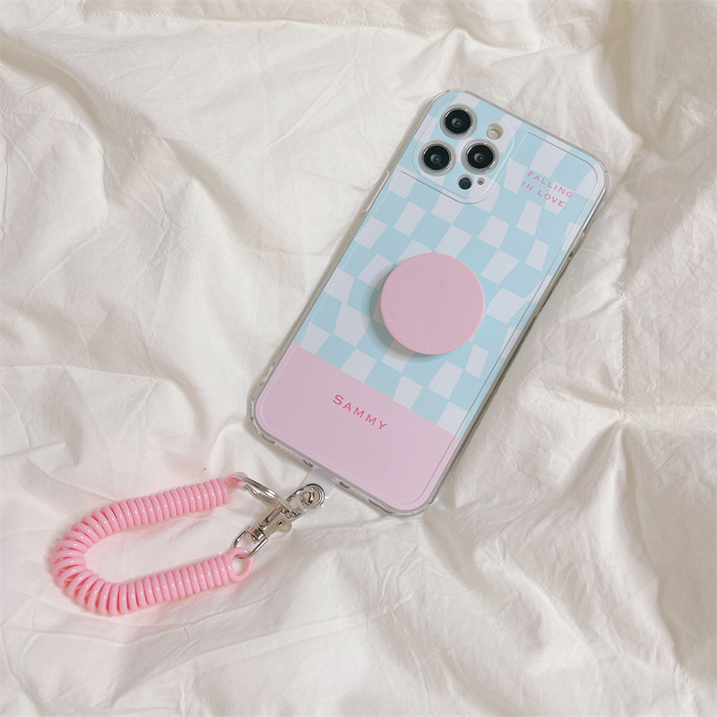 Checkerboard Bracket For  Universal Lanyard Mobile Phone Case