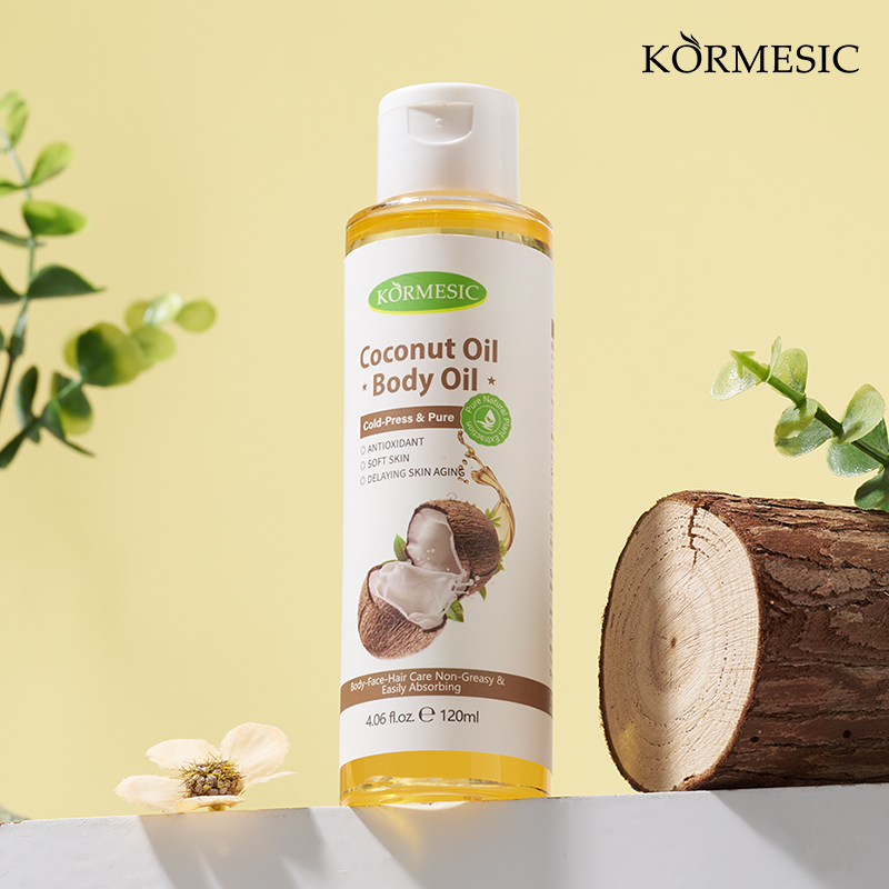 KORMESIC Coconut Oil Body Massage Oil 120ml -Foreign Version -Special Offer-
